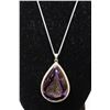 Image 1 : #0002 - 20" STERLING SILVER DRUZY PENDANT &