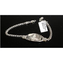 #0049 - 8" STERLING SILVER MEDICAL BRACELET