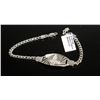 Image 1 : #0049 - 8" STERLING SILVER MEDICAL BRACELET