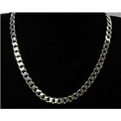 #0064 - 20" STERLING SILVER HEAVY CHAIN NECKLACE