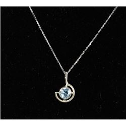 #0044 - 18" STERLING SILVER PENDANT & NECKLACE