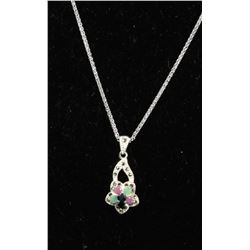 #0028 - 22" STERLING SILVER PENDANT & CHAIN