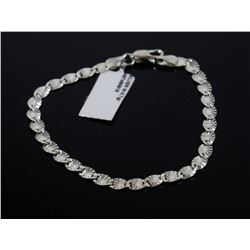 #0058 - 7" STERLING SILVER BRACELET - 3.7 GRAMS