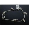 Image 1 : #0004 - 10" STERLING SILVER DOLPHIN ANKLET