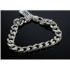 Image 1 : #0059 - 8" STERLING SILVER HEAVY BRACELET