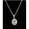 Image 1 : #0052 - 19" STERLING SILVER PENDANT & NECKLACE