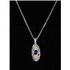 Image 1 : #0050 - 20" STERLING SILVER PENDANT & NECKLACE