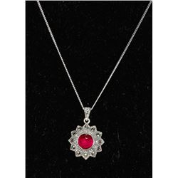 #0053 - 18" STERLING SILVER PENDANT & NECKLACE