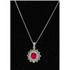 Image 1 : #0053 - 18" STERLING SILVER PENDANT & NECKLACE