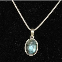 #0076 - 16" STERLING SILVER PENDANT & NECKLACE