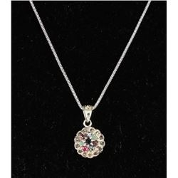 #0021 - 18" STERLING SILVER PENDANT & NECKLACE