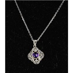 #0051 - 18" STERLING SILVER PENDANT & NECKLACE