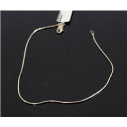 #0002 - STERLING SILVER ANKLET - 2.5 GRAMS