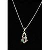 Image 1 : #0028 - 17" STERLING SILVER PENDANT & NECKLACE