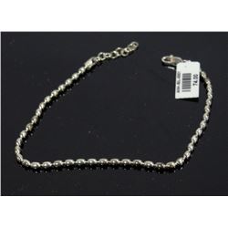 #0001 - STERLING SILVER ANKLET - 7.4 GRAMS