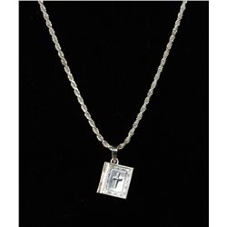 #0062 - 24" STERLING SILVER PENDANT & NECKLACE