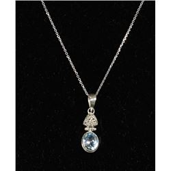 #0048 - 18" STERLING SILVER PENDANT & NECKLACE