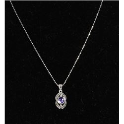 #0047 - 18" STERLING SILVER PENDANT & NECKLACE