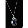 Image 1 : #0001 - 22" STERLING SILVER DRUZY PENDANT &