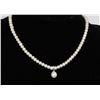 Image 1 : #0006 - 10K WHITE GOLD PEARL NECKLACE