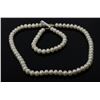 Image 1 : #0001 - 14K WHITE GOLD PEARL NECKLACE & BRACELET