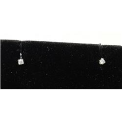 #0065 - 14K WHITE GOLD DIAMOND(0.10CT) EARRINGS