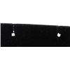 Image 1 : #0066 - 14K WHITE GOLD DIAMOND(0.10CT) EARRINGS