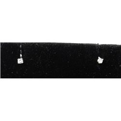 #0066 - 14K WHITE GOLD DIAMOND(0.10CT) EARRINGS