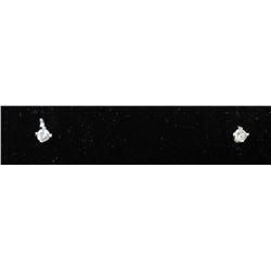 #0066 - 14K WHITE GOLD DIAMOND(0.10CT) EARRINGS