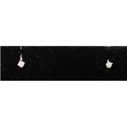 #0066 - 14K WHITE GOLD DIAMOND(0.10CT) EARRINGS