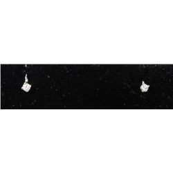 #0066 - 14K WHITE GOLD DIAMOND(0.10CT) EARRINGS