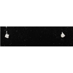 #0065 - 14K WHITE GOLD DIAMOND(0.10CT) EARRINGS