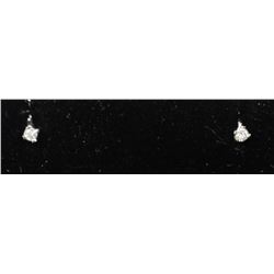 #0065 - 14K WHITE GOLD DIAMOND(0.10CT) EARRINGS