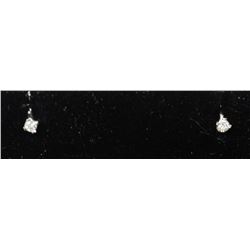 #0065 - 14K WHITE GOLD DIAMOND(0.10CT) EARRINGS