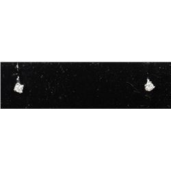 #0065 - 14K WHITE GOLD DIAMOND(0.10CT) EARRINGS