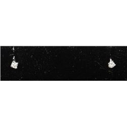 #0065 - 14K WHITE GOLD DIAMOND(0.10CT) EARRINGS