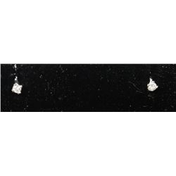 #0065 - 14K WHITE GOLD DIAMOND(0.10CT) EARRINGS