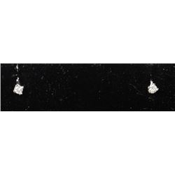 #0065 - 14K WHITE GOLD DIAMOND(0.10CT) EARRINGS