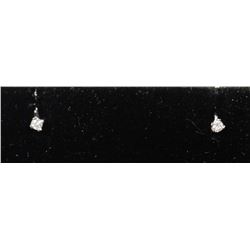 #0065 - 14K WHITE GOLD DIAMOND(0.10CT) EARRINGS