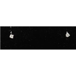 #0065 - 14K WHITE GOLD DIAMOND(0.10CT) EARRINGS