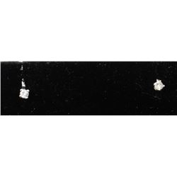 #0066 - 14K WHITE GOLD DIAMOND(0.10CT) EARRINGS