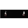 Image 1 : #0162 - 10K WHITE GOLD GARNET & DIAMOND(0.01CT)
