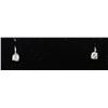 Image 1 : #0155 - 14K WHITE GOLD DIAMOND(0.22CT) EARRINGS