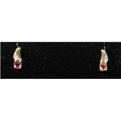 #0164 - 10K GOLD TOURMALINE & DIAMOND(0.01CT)