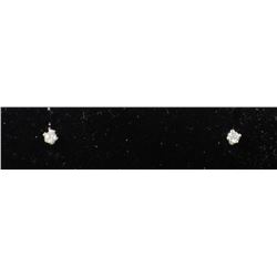 #0066 - 14K WHITE GOLD DIAMOND(0.10CT) EARRINGS