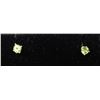 Image 1 : #0177 - 14K YELLOW GOLD PERIDOT EARRINGS
