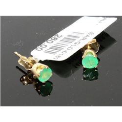 #0167 - 14K YELLOW GOLD CITRINE EARRINGS