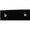 Image 1 : #0180 - 14K YELLOW GOLD AMETHYST (0.47CT) EARRINGS