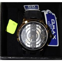 NEW MENS OMAX SUPREME STAINLESS STEEL WATCH
