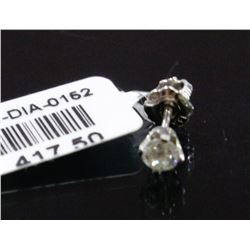 #0152 - 14K WHITE GOLD DIAMOND SINGLE STUD EARRING